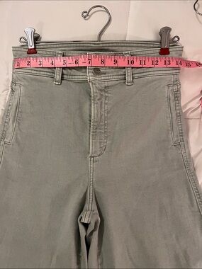 Joes High-Rise Wide Leg Jeans in Sage Green